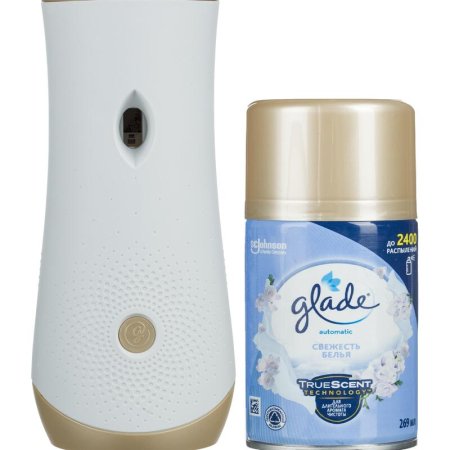 Освежитель воздуха автоматический Glade Automatic + сменный баллон   Свежесть белья 269 мл