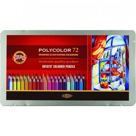 Карандаши цветные Koh-I-Noor Polycolor художественные 72 цвета  шестигранные