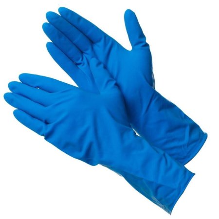 Перчатки смотровые Deltagrip High Risk латексные синие (размер S, 50  штук/25 пар в упаковке)