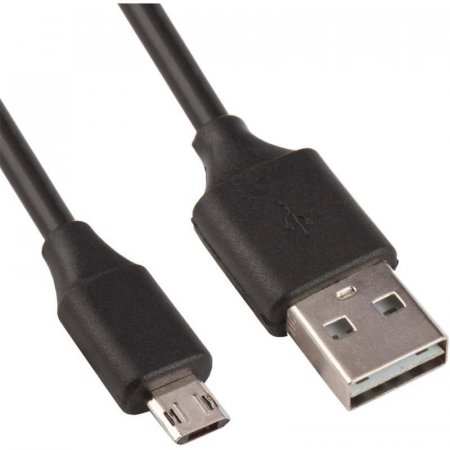 Кабель LP USB 2.0 - Micro USB   1 метр двухсторонний черный  0L-00027584