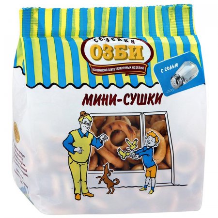 Мини-сушки Семейка Озби с солью 150 г