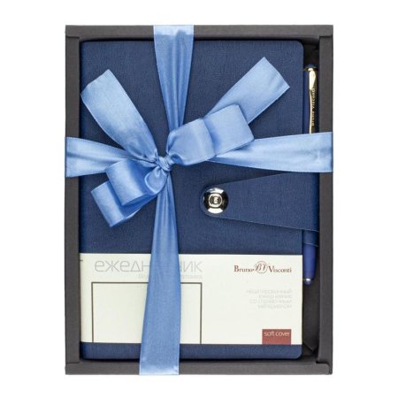 Набор подарочный Bruno Visconti Primavera (ежедневник синий, ручка)  (артикул производителя 3-536/01-2)