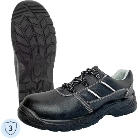 Полуботинки рабочие летние Аскет ПУ из микрофибры черные размер 43