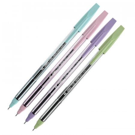 Ручка шариковая неавтоматическая Deli Think синяя (толщина линии 0.5 мм)