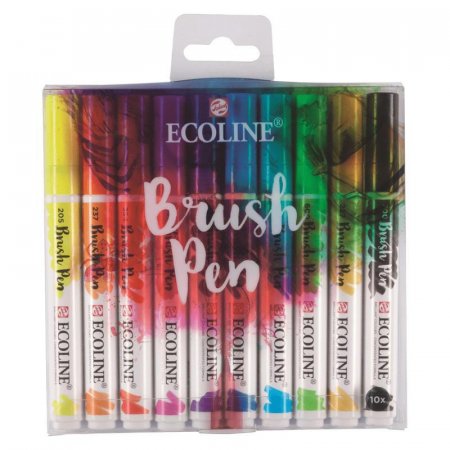 Набор маркеров Ecoline (толщина линии 1-5 мм, 10 штук в упаковке)