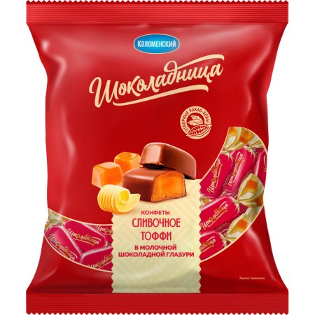 Конфеты глазированные Шоколадница Тоффи карамель 200 г