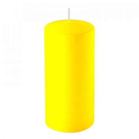 Свеча Столбик желтая (10x15 см)