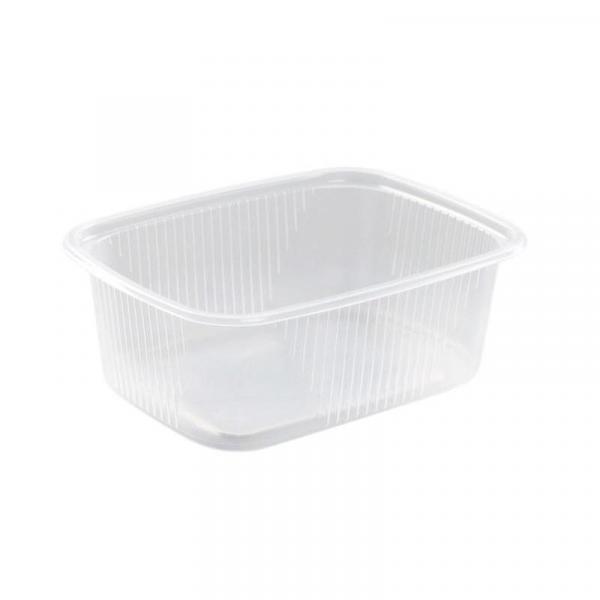 Одноразовый пластиковый контейнер Юпласт для салатов 250 мл прозрачный (1000 штук в упаковке)