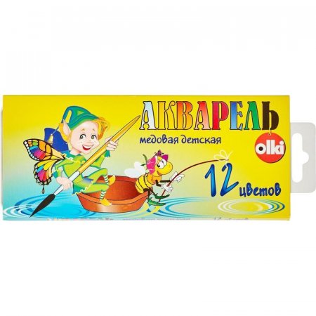 Краски акварельные Olki Планета творчества 12 цветов