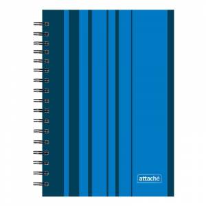 Бизнес-тетрадь Attache Concept А5 120 листов синяя в клетку на спирали (155х202 мм)