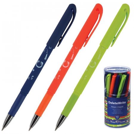 Ручка пиши-стирай неавтоматическая Bruno Visconti DeleteWrite Art Музыка синяя (корпус в ассортименте, толщина линии 0.5 мм)