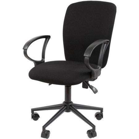 Кресло офисное Chairman 9801 черное (ткань, металл)