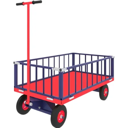Тележка платформенная Rusklad ТПОБ 2 Т с поворотной осью (до 450 кг,  600х900 мм) Тележка платформенная Rusklad ТПОБ 2 Т с поворотной осью (до 450 кг,  600х900 мм)