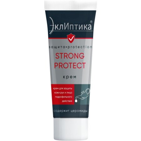 Крем ЭклИптика Strong protect защитный гидрофильный для рук и лица 100  мл