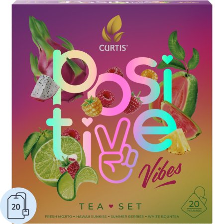 Чай ассорти Curtis Positive Vibes Tea Set 20 пирамидок