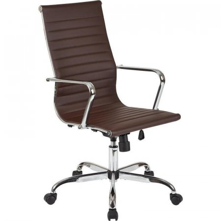 Кресло для руководителя Easy Chair 707 TPU коричневое (искусственная кожа, металл)