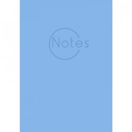 Бизнес-тетрадь Канц-Эксмо New plans А5 80 листов голубая в клетку на  сшивке (144х270 мм)