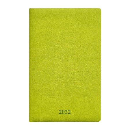 Еженедельник датированный 2022 год Infolio Vienna искусственная кожа А5  64 листа зеленый (130x205 мм)