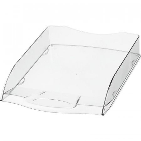 Лоток для бумаг горизонтальный Attache прозрачный бесцветный (4 штуки в упаковке)