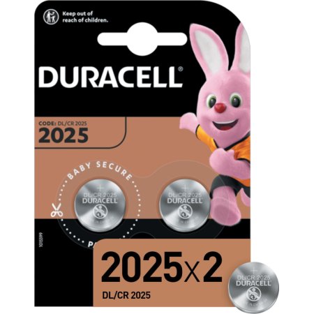 Батарейки Duracell таблетка CR2025 (2 штуки в упаковке)