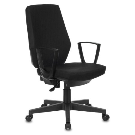 Кресло офисное Бюрократ CH-545 черное (ткань, пластик)