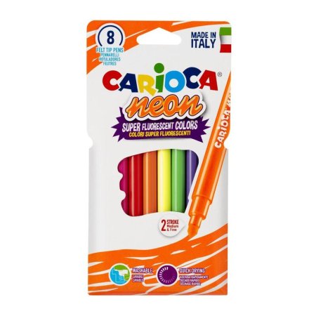 Фломастеры Carioca Neon 8 цветов