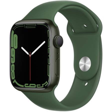 Смарт-часы Apple Watch Series 7 45 мм зеленые (MKN73RU/A)