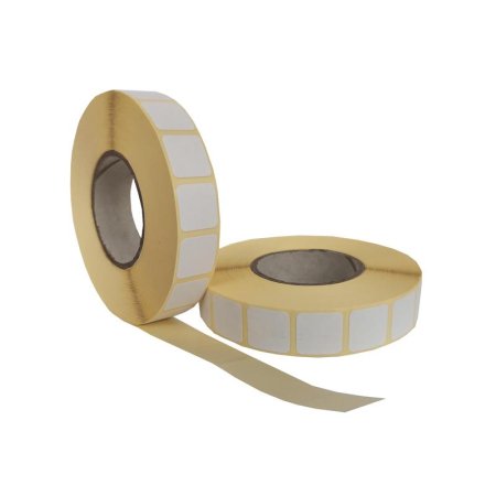 Термотрансферные этикетки 15х15 мм бумажные полуглянцевые (диаметр  втулки 40 мм, 42 рулона по 2000 этикеток)