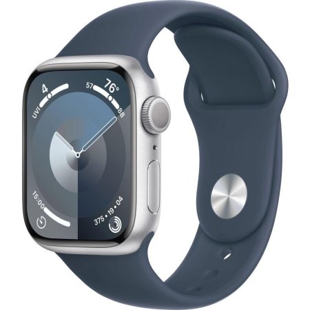 Смарт-часы Apple Watch Series 9 41 мм серебристые (MR903ZP/A)