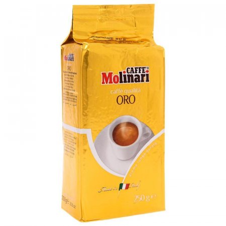 Кофе молотый Caffe Molinari Oro 250 г (вакуумный пакет)