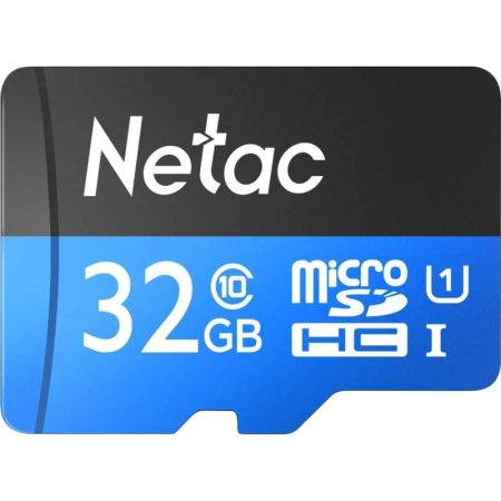 Карта памяти 32 ГБ microSDHC Netac P500 Standard UHS-I U1  (NT02P500STN-032G-R)