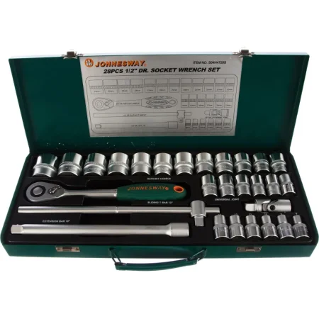 Набор головок торцевых Jonnesway 8-34 мм 1/2" 28 предметов (S04H4728S)