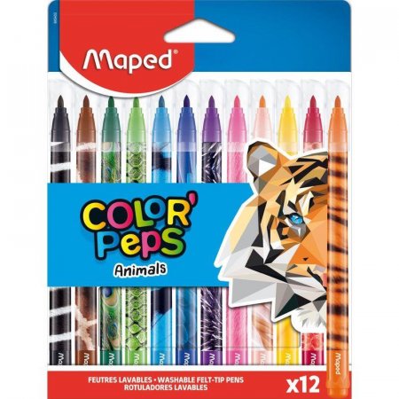 Фломастеры Maped Color'Peps Animals 12 цветов