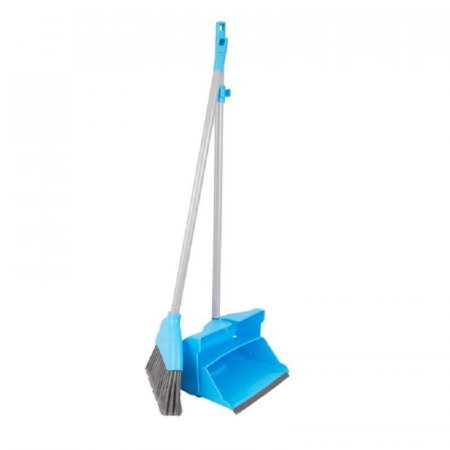 Комплект для уборки Hillbrush метла с совком синий (рукоятки 900 мм)