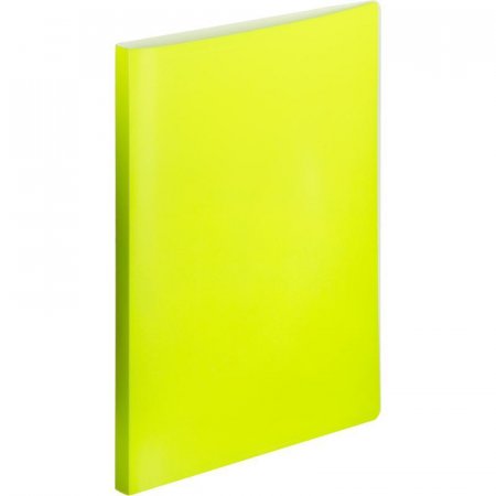 Скоросшиватель пластиковый Attache Neon А4 желтый до 120 листов (толщина   обложки 0.5 мм)