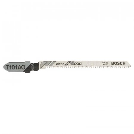 Пилка для лобзика Bosch Clean for Wood T101AO HCS 5 штук в упаковке (2608630031)