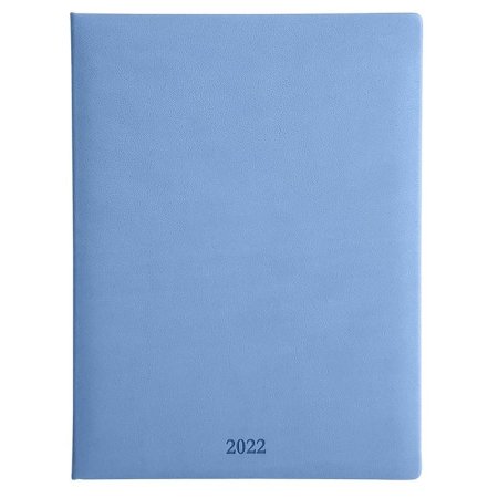Еженедельник датированный 2022 год Infolio Vienna искусственная кожа А4  88 листов голубой (190x250 мм)