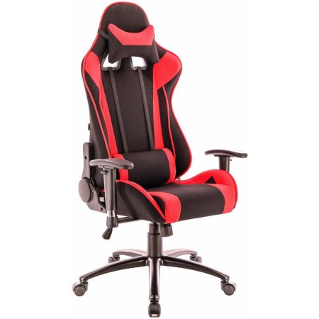 Кресло игровое Everprof Lotus S4 красное/черное (ткань, металл)