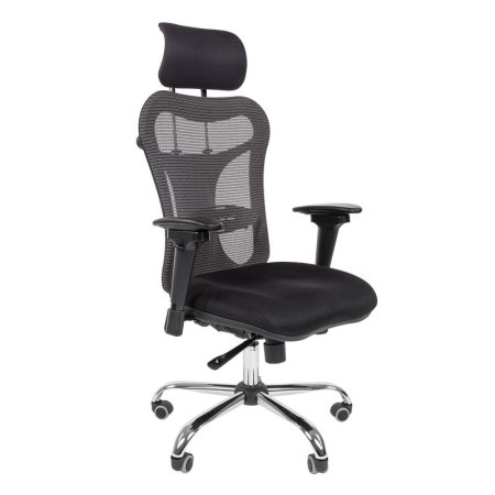 Кресло для руководителя Chairman 769 черное (сетка/ткань, металл)