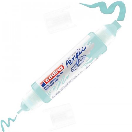 Маркер-аппликатор акриловый двусторонний 3D Edding 5400 пастельный голубой (толщина линии 2-3 и 5-10 мм)