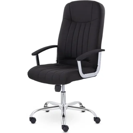 Кресло для руководителя Бостон чёрное (ткань, металл)