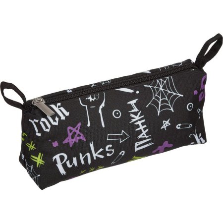 Пенал-косметичка односекционный Комус Класс (№1 School) Рок черный