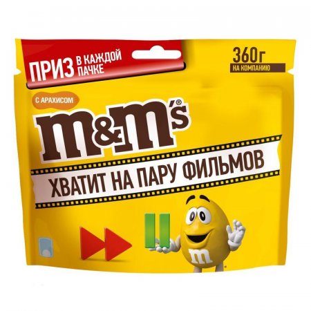 Драже M&M's с арахисом 360 г