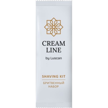 Набор бритвенный Luscan Cream Line флоу-пак (гель для бритья - 1 шт,  станок - 1 шт, 200 штук в упаковке)