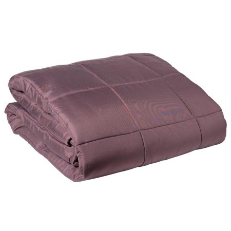 Одеяло KyuAr 180х200 см лебяжий пух/микрофибра стеганое (фиолетовое)