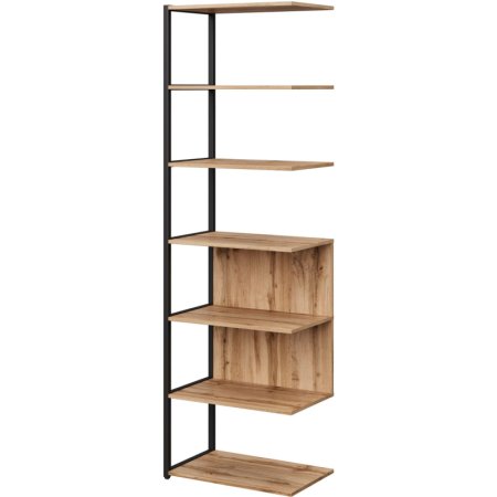 Полустеллаж для документов Easy to lead K-Loft 241H025 дуб  натуральный/чёрный 645х400х2105 мм