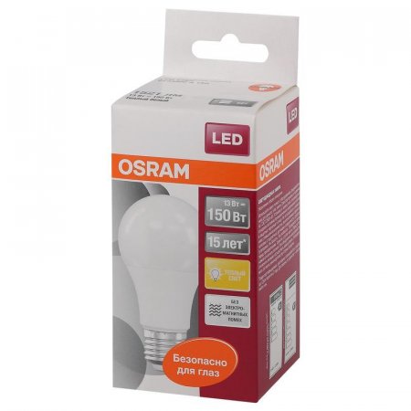Лампа светодиодная Osram 13 Вт E27 грушевидная 2700 К теплый белый свет