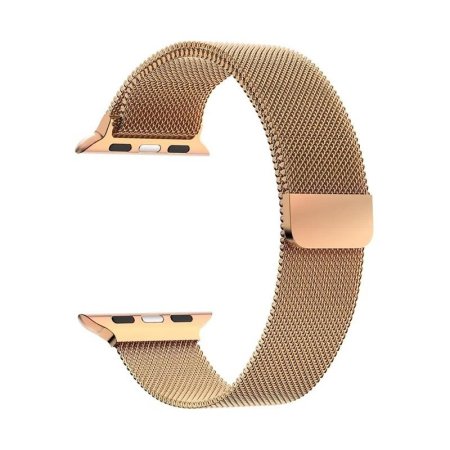 Ремешок Lyambda Capella для Apple Watch 38/40/41 мм розовое золото  стальной (DS-APM02-40-RG)