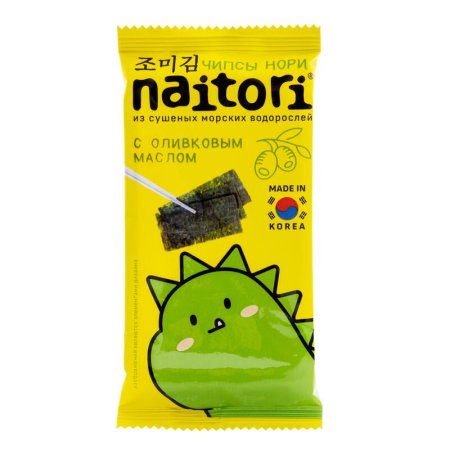 Чипсы-нори Naitori с оливковым маслом 3 г 10 штук в упаковке