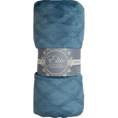 Плед Texrepublic Elite Клетка фланель 200x220 см синий
